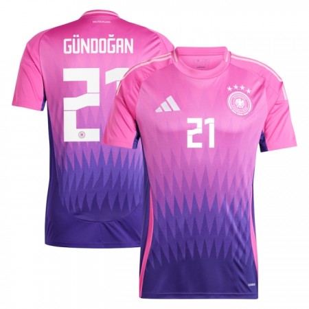 Camiseta de fútbol Alemania Gundogan 21 2ª equipación Euro 2024 Camiseta de fútbol Alemania Gundogan 21 2ª equipación Euro 2024